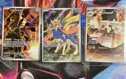 Pokemon TCG Full Art Holo Lot (3 Cards) Zamazenta, Zacian, Garganacl - English - Image 1