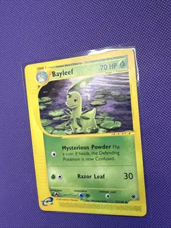 Bayleef 71/165 - Expedition E-Reader Vintage Non-Holo Pokemon Card LP - Image 1