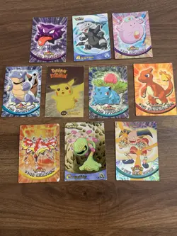 Pokemon Topps Card Lot 10 Cards. - Image 1
