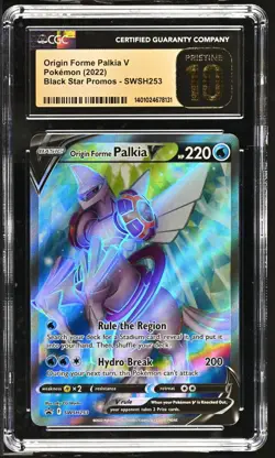Origin Forme Palkia V SWSH253 SWSH: Sword & Shield Promo Cards CGC PRISTINE 10 - Image 1
