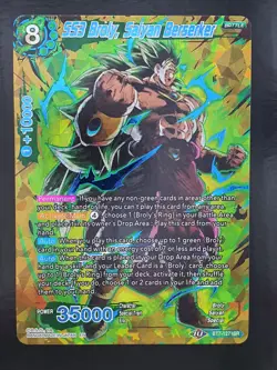 SS3 Broly Saiyan Berserker BT7-127 ISR Shatter Foil Dragon Ball Super Card [3] - Image 1