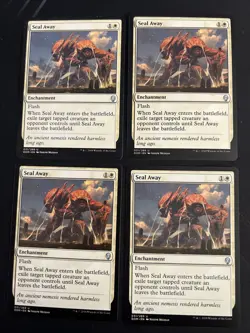 4x Seal Away (031) Dominaria LP MTG Magic the Gathering x4 Playset MKE - Image 1