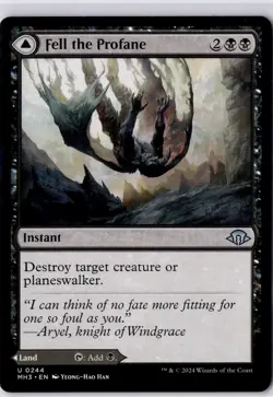 Fell the Profane Modern Horizons 3 Regular NM U 0244 - Image 1
