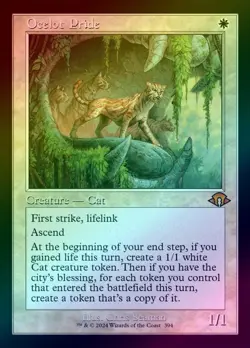MTG - Ocelot Pride - Modern Horizons 3 - Retro Frame Foil - NM - Image 1