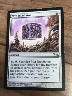 Myr Incubator X1 Mirrodin LP Cond See Pics Front/back - Image 1