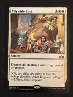 1x Foil Citywide Bust (004) Guilds of Ravnica LP MTG Magic the Gathering x1 MKE - Image 1