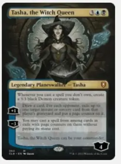 TASHA, THE WITCH QUEEN BORDERLESS MTG Commander Legends Battle For Baldur's Gate - Image 1