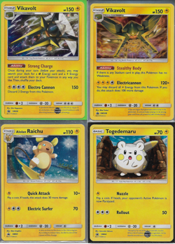 POKEMON 4 CARD ELECTRIC PROMO LOT WITH VIKAVOLT - Image 1