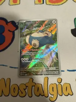 Pokemon TCG Snorlax Scarlet & Violet Black Star Promos 051 Holo Promo - Image 1