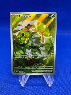 Pokemon SV Scarlet & Violet 151 Caterpie 172/165 Illustration Rare IR NM - Image 1