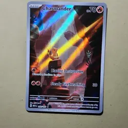Pokemon Charmander 168/165 SV151 Illustration Rare Full Art Holo English 2023 - Image 1