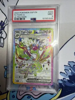 2024 Pokemon SSP EN Flygon ex – Ultra Rare #222 – PSA 9 Mint - Image 1