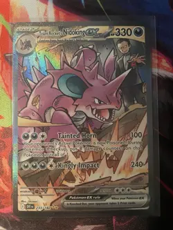 Pokemon TCG Team Rockets Nidoking EX 233/182 Destined Rivals NM Condition - Image 1