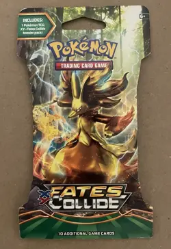 Pokemon TCG 2016 XY Fates Collide Sleeved Single Booster Pack - Image 1