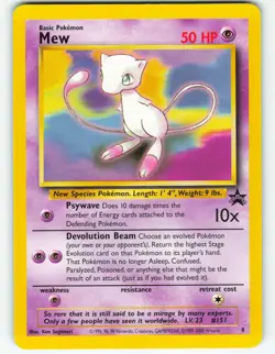 Mew - #8 WOTC Black Star Promo - Pokemon TCG - 2000 - Image 1