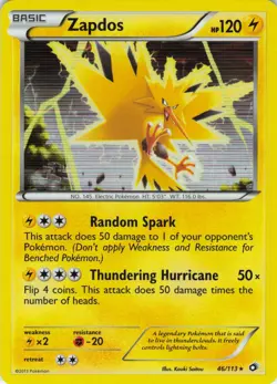 Zapdos - Holo - 46/113 Legendary Treasures - Pokemon TCG - 2013 - Image 1