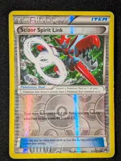 Scizor Spirit Link 111/122 - Breakpoint Reverse Holo MP Pokemon TCG - Image 1