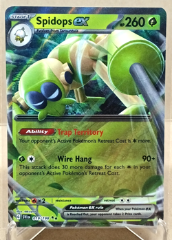 Spidops EX 019/198 Double Rare SV01: Scarlet & Violet Base Set Pokemon TCG NM - Image 1