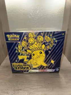Pokemon TCG Surging Sparks Elite Trainer Box ETB Factory Sealed - Image 1