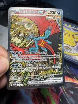 Pokemon Roaring Moon ex Special Illustration Rare Holo Sv Prismatic 162/131 230… - Image 3