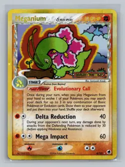 Pokemon TCG #4/101 Meganium (Delta Species) Dragon Frontiers Holo HP - Image 1