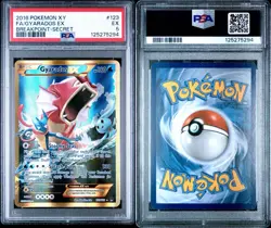 PSA 5 Gyarados EX Secret Rare 123/122 Pokemon XY Breakpoint Gold English 2016 - Image 3