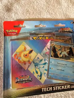 Pokemon TCG Prismatic Evolutions Tech Sticker Collection Glaceon NEW - Image 1