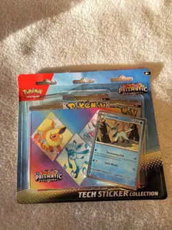 Pokemon TCG Prismatic Evolutions Tech Sticker Collection Glaceon NEW - Image 2