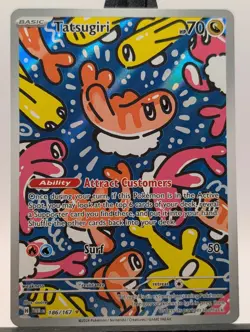 Tatsugiri 186/167 Sv06: Twilight Masquerade Holo Illustration Rare Pokemon TCG - Image 1