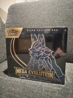 Pokemon TCG Mega Evolution 2025 Lucario ETB Elite Trainer Box Sealed - Image 1