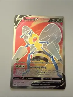 Pokemon TCG Beedrill v Astral Radiance Holo Ultra Rare Card 160/189 NM - Image 1