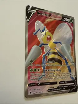 Pokemon TCG Beedrill v Astral Radiance Holo Ultra Rare Card 160/189 NM - Image 2