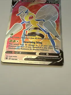 Pokemon TCG Beedrill v Astral Radiance Holo Ultra Rare Card 160/189 NM - Image 3