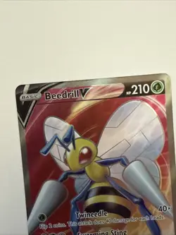 Pokemon TCG Beedrill v Astral Radiance Holo Ultra Rare Card 160/189 NM - Image 5