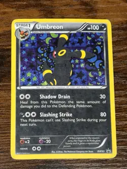 Pokemon TCG Umbreon Black White Holo Card BW93 Black Star Promo MP - Image 1