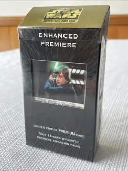 Star Wars Enhanced Premiere CCG Customizable Card Game Sealed Lightsaber Luke - Image 1