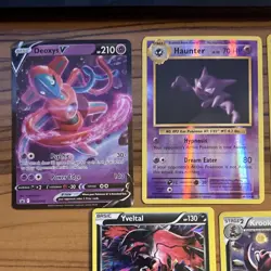 Pokemon TCG 5 Card Lot Haunter (2016) Yveltal Krookodile Flygon Deoxys V - Image 2