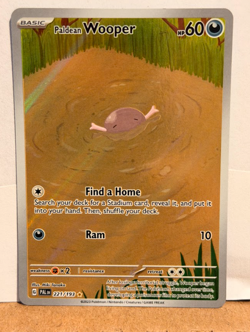 Paldean Wooper IR 221/193 Sv02 Paldea Evolved Illustration Rare Holo Card LP - Image 1