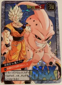 Carte Dragon Ball Z Super Battle Carddass Hondan Card 705 Prism DBZ Majin Buu - Image 1