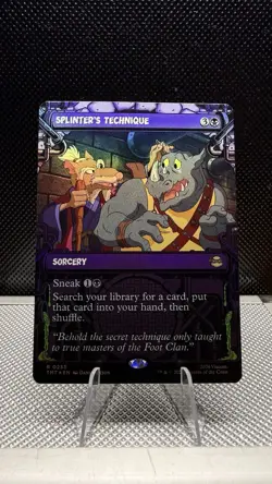 Magic the Gathering MTG - Turtles TMNT Splinter's Technique Showcase FOIL 0233 - Image 1