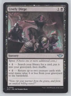 Lively Dirge regular U Outlaws of Thunder Junction 93 NM - Image 1