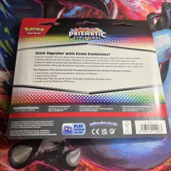 Pokemon TCG Prismatic Evolutions Tech Sticker Collection Glaceon 3 Pack Sealed - Image 2