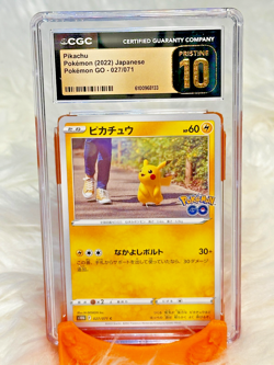 Pikachu 027/071 Pokemon GO Japanese CGC Pristine 10 - SSPC000000026 - Image 1