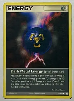 Dark Metal Energy 97/​​110 (MP) Uncommon Ex Series: Holon Phantoms 2006 Pokemon - Image 1