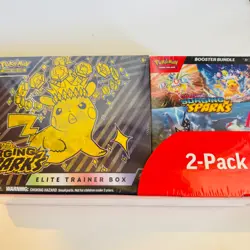 2-PACK POKEMON TCG Scarlet & Violet Surging Sparks Booster Bundle (New&Sealed) - Image 1