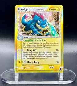 Feraligatr (Delta Species) 2/101 Holo Pokemon EX Dragon Frontiers Vintage LP/MP - Image 2