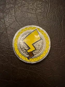 Pikachu Metal Coin Pokemon TCG XY Premium Trainer's Collection Box 2017 See Desc - Image 2