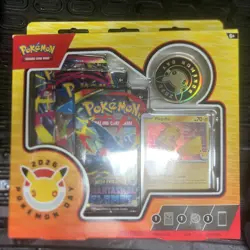 Pokemon Day 2026 30th Anniversary Pikachu Collection Box Sealed + 3 Boosters - Image 1