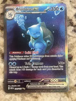 Pokemon 151 Blastoise EX 200/165 SIR Special Illustration Rare NM - Image 1