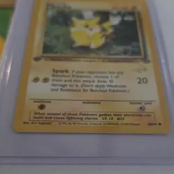 Pokemon TCG 1st edition Pikachu Jungle (w-stamped) 60/64 Regular 1999 Wizards - Image 2